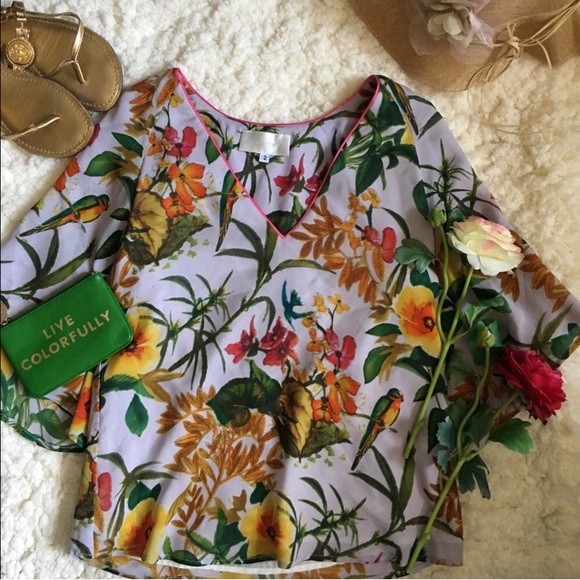 Anthropologie Tops - Anthropologie Silk Floral Top